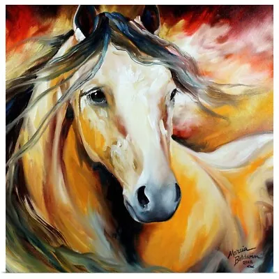 Buckskin Wild Poster Art Print Horse Home Decor • $39.99