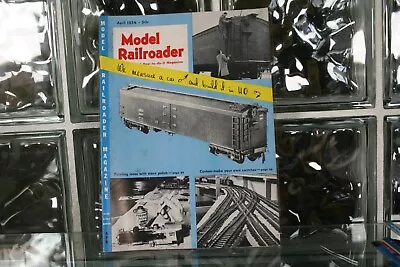 Model Railroader Magazine April 1954 - Custom Make Your Own Switches • $8.99