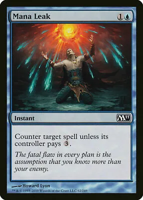 FOIL Mana Leak MTG Magic CORESET 2011 M11 • $2.60