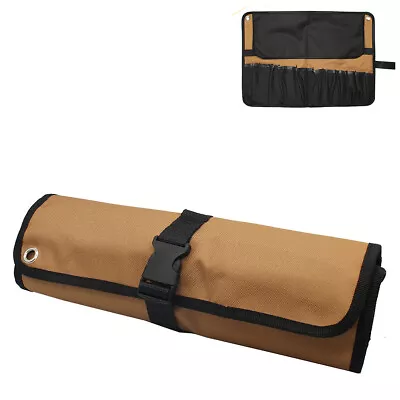 Multi-Pocket Motorcycle Roll Up Tool Kit Internal Rolling Bag 600D Oxford Cloth  • $17.29