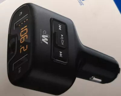 Just Wireless FM Transmitter & Dual USB Charging Port Car Charger (Black) • $4.80