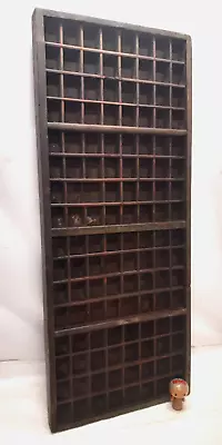 $105 • Buy Authentic Vintage Wooden Letter Press PRINTER'S TRAY Shadow Box India #25