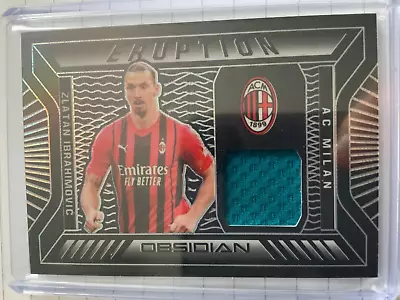 2021-22 Panini Obsidian Zlatan Ibrahimovic Patch Soccer Card /149 AC Milan • £14.99