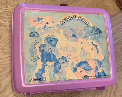 Vintage 1987 Hasbro My Little Pony Aladdin Plastic Lunch Box And Thermos 80s • $29.99