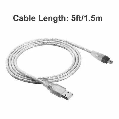 5ft USB To Firewire IEEE 1394 4 Pin ILink Adapter Data Cable USA For PC Camera • $7.90