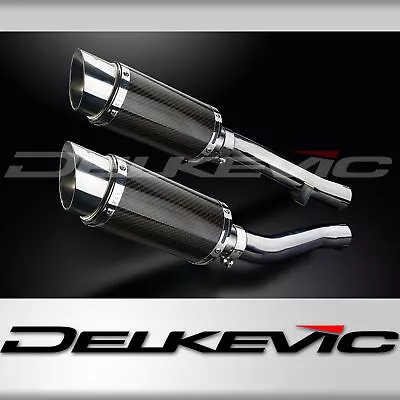 YAMAHA XJR1200 1995-1998 200mm ROUND CARBON  SILENCER EXHAUST KIT • $479.91