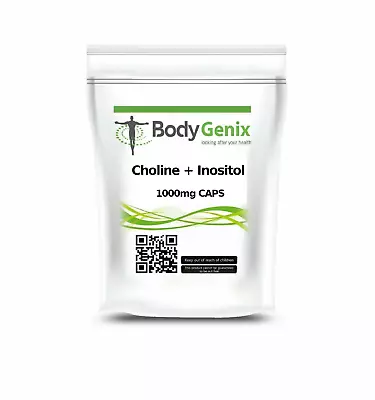 £6.99 • Buy  Bodygenix Choline & Inositol 1000 Mg Capsules Supplement For Brain Health Mood