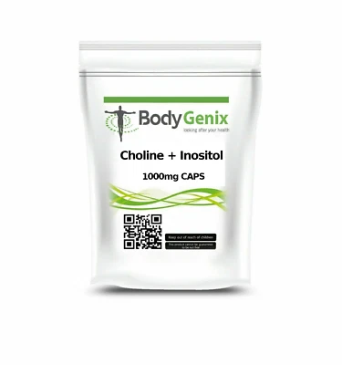 £6.99 • Buy  Bodygenix Choline & Inositol 1000 Mg Capsules Supplement For Brain Health Mood