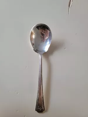 Antique National Silver Co Adam Replacement Silverplate Sugar Spoon EPNS • $7