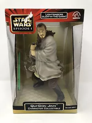 Star Wars Episode I Qui-Gon Jinn Character Collectible With Glowing Lightsaber • $27.68