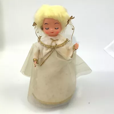 Vintage 60's Sankyo Japan 10  Musical Revolving Angel Wind-Up Silent Night • £7.71