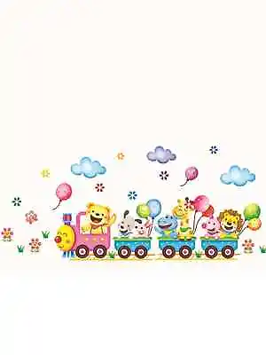 Animal And Train Wall Sticker Decorative Wall Art Decal Creative Design For Home • $7.64