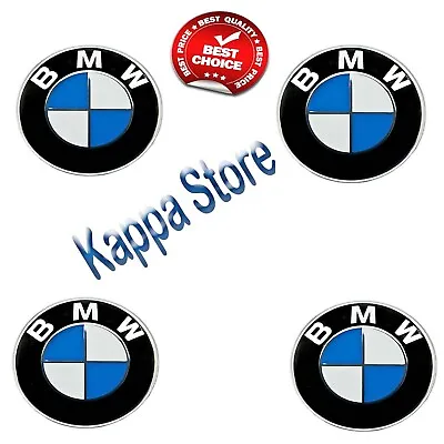 For BMW ALLOY WHEEL CENTRE CAPS E30E36E46E92 13567X5 X6 M3 Z4 68mm X4pcs • $10.89