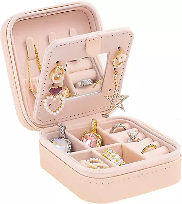 Kelofon Travel Jewelry Case And Organizer With Mirror - Gift For Women And Girls • $9.53