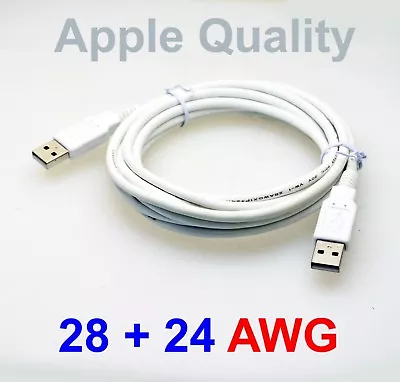 High Quality 10FT Apple White USB 2.0 Type-A Male To Male Cable (USB2.0-AM-10FT) • $4.99