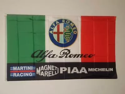 Quality Alfa Romeo Logo Flag 150 X 90cm Banner For Man Cave Italian Racing Car • $37.99