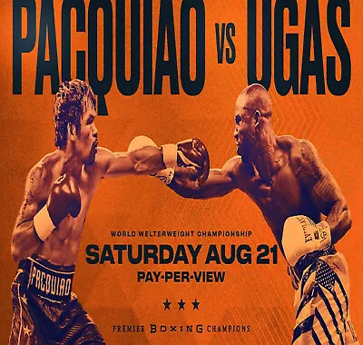 Manny Pacquiao Vs.yordenis Ugas Boxing Fight - Dvd • $17.50