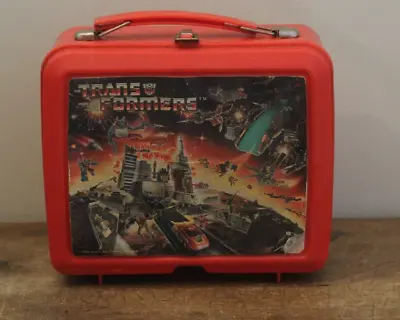 Vintage 1986 Aladdin Hasbro Transformers Lunch Box • $49.99