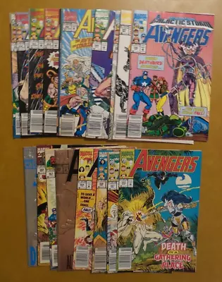 The Avengers Run Lot Of 18 Issues #346-363 Newsstand 347 348 349 350 351 352 353 • £28.37