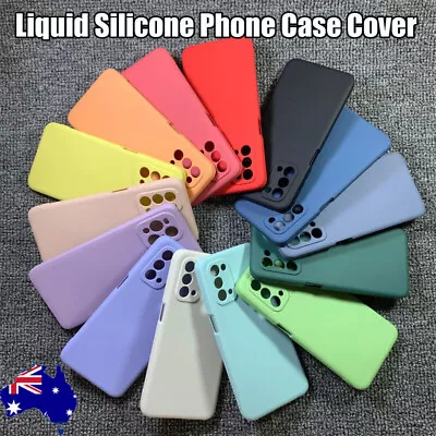 For OPPO A52 A72 A54 A74 Find X3 X5 X6 Reno 2 Z Liquid Silicone Back Case Cover • $10.89