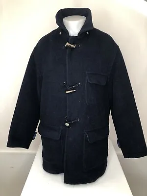 STRUCTURE Vintage 1990s WOOL BLEND Toggle Md. Heavy Duffle Jacket Coat • $39.11