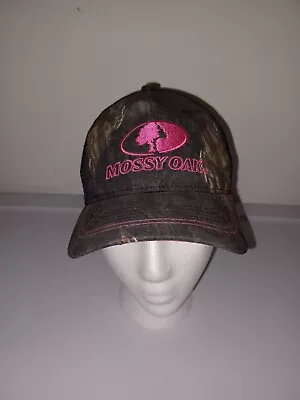 Mossy Oak Camo Pink Ladies Logo Adjustable Baseball Cap Dad Hat Hunting Women's  • $8.28