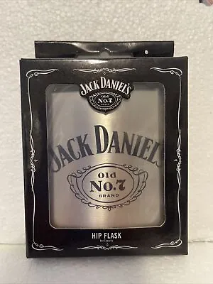 Jack Daniels 6oz Metal Hip Flask Old No 7 Tennessee Whiskey • $29.99