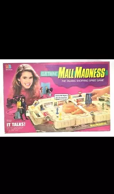 Vintage 1990 Mall Madness Electronic Board Game Milton Bradley Incomplete • $59.99