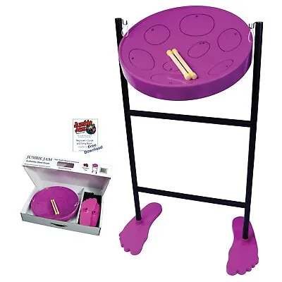Panyard Jumbie Jam Deluxe Steel Drum Kit - Tube Stand - Purple W1068  • $224.95
