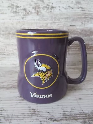 NFL Minnesota Vikings Football Purple LRG 20 Oz Coffee Cup Mug 3D Raised Art NEW • $19.99