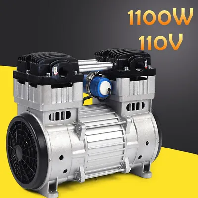 $231.80 • Buy 1100W 7CFM Silent Air Pump Compressor Head Small Air Mute Oilless Vacuum Pump US