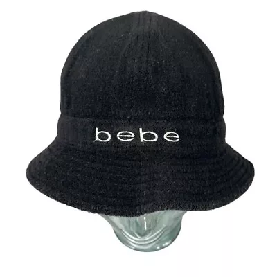 Bebe Vintage Black Terry Bucket Hat • $20