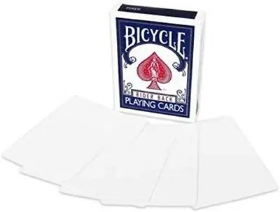 DOUBLE BLANK Bicycle Gaff Deck Regular Index Magic Trick Playing Cards ColorVary • $4.95