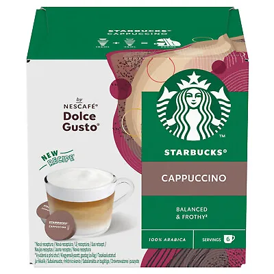 STARBUCKS CAPPUCCINO Dolce Gusto Compatible Coffee Capsules Pods Box • $30.59