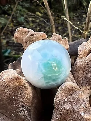 Larimar Ball Deep Blue Dolphin Stone AAA+ : Peace: Love : Tranquility 24g 211 • £11.99