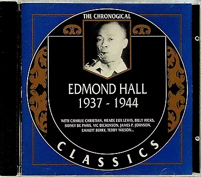 EDMOND HALL -Chronological Classics 1937-1944 CD (#830 Jazz OOP) Billy Hicks  • $7.45