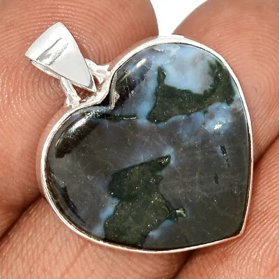 Natural Mystic Merlinite Crystal - Madagascar 925 Silver Pendant Jewelry CP21678 • $14.99