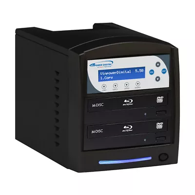 SharkBluCP 2 Target Blu-ray BDXL DVD CD Disc Duplicator With USB 3.0 + 2 TB HDD • $589