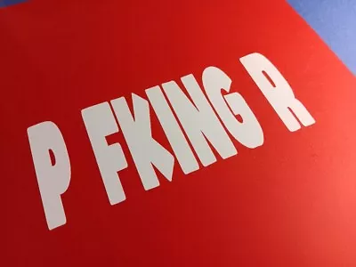 P Fking R Die Cut Sticker Vinyl DIY Decal For Cup Car Window Tumbler Flask Yeti • £1.51