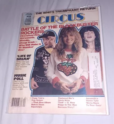 Circus Magazine October 1979 Fleetwood Mac Cheap Trick The Who Aerosmith Vtg  • $13.99