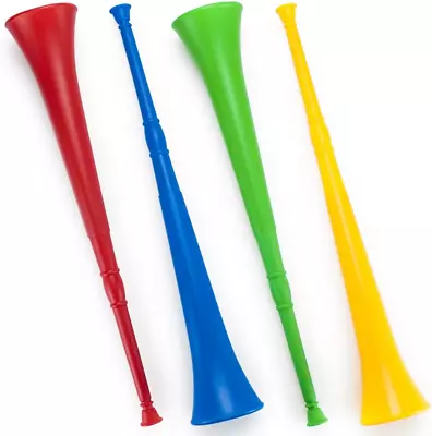 Vuvuzela Plastic Stadium Horns 26-Inches - Collapsible Air Horns - Party Suppli • $34.99