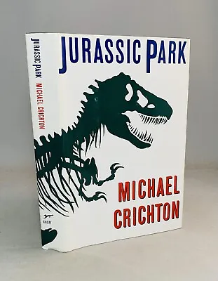 Jurassic Park-Michael Crichton-SIGNED!-INSCRIBED!-Book Club Edition-Org DJ-RARE! • $199.99