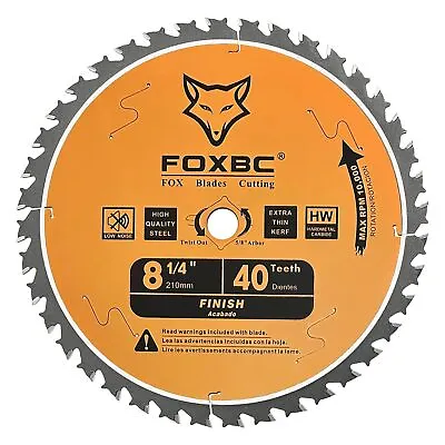 8-1/4 Inch Table Saw Blade 40 Tooth For DeWalt DWA181440 Table Saw 5/8  Arbor • $21.99