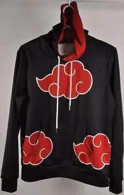 Unbranded Size Medium Black Red White Anime Cloud Naruto Hoodie Hooded Exerci... • $37