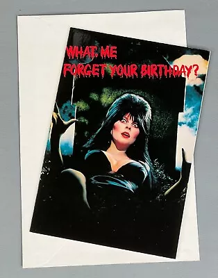 Elvira Birthday Card (1983) Mistress Of The Dark NOS Vintage Art Over My Body • $55.94