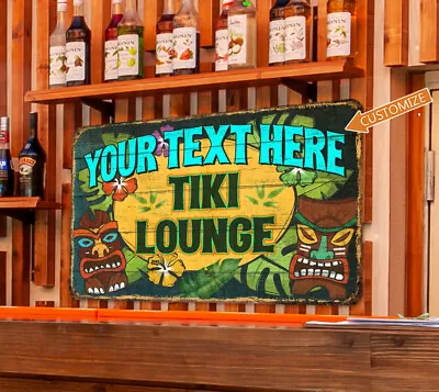 Tiki Lounge Sign Beach House Décor Backyard Tropical Surf Barbecue 108122002041 • $19.95