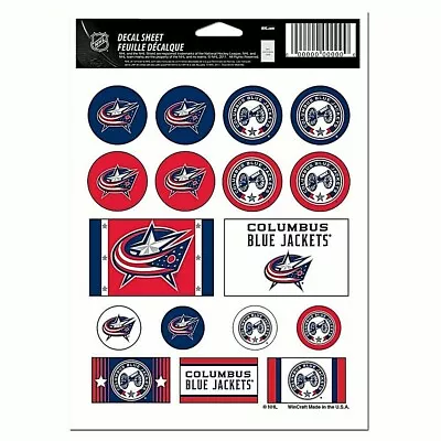Columbus Blue Jackets NHL Vinyl Die-Cut Sticker Set / Decal Sheet *Free Shipping • $5.67