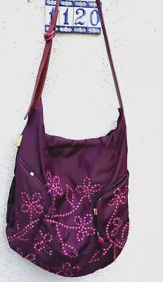 Mandarina Duck Embroidered Large Messenger Bag/Tote 16  X 16  Side Zip Pockets • $29.99