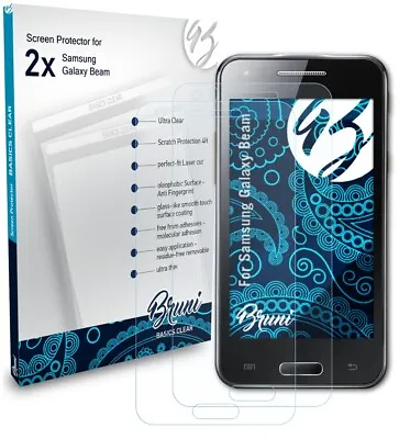 Bruni 2x Protective Film For Samsung Galaxy Beam Screen Protector • £9.59