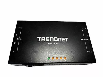 TRENDnet 65W 4-Port Gigabit PoE+ Injector TPE-147GI 4 X Gigabit Ports • $29.95
